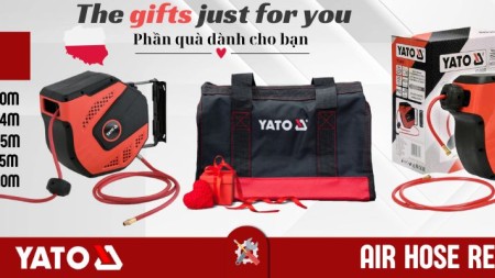 Chương trình quà tặng từ Hãng Yato tools Khi bạn mua Dây hơi tự rút size từ 10mm đến 20mm