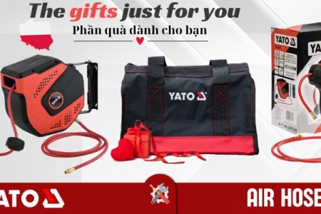 Chương trình quà tặng từ Hãng Yato tools Khi bạn mua Dây hơi tự rút size từ 10mm đến 20mm