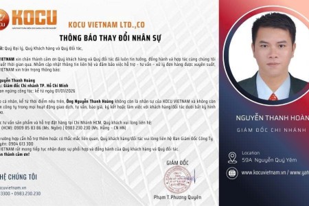 THÔNG BÁO THAY ĐỔI NHÂN SỰ