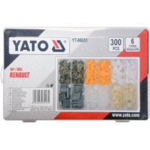 Bộ 300 chốt nở nhựa Renault Yato YT-06651 - Ba Lan
