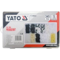Bộ 345 chốt nở nhựa Peugeot Yato YT-06653 - Ba Lan