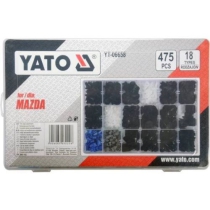 Bộ 475 chốt nở nhựa Mazda Yato YT-06658 - Ba Lan