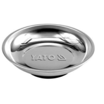 Khay inox tròn 150mm đựng ốc vít có nam châm Yato YT-0830 - Ba Lan