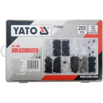 Bộ 255 chốt nở nhựa Volkswagen Yato YT-06663 - Ba Lan