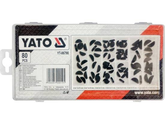  Bộ nêm hình bán nguyệt 80 chi tiết YT-06790 YATO YT-06790 - Ba Lan