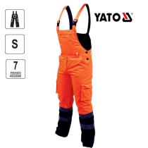 Quần yếm lao động  phản quang cho mùa đông size S- 2XL Yato YT-80960