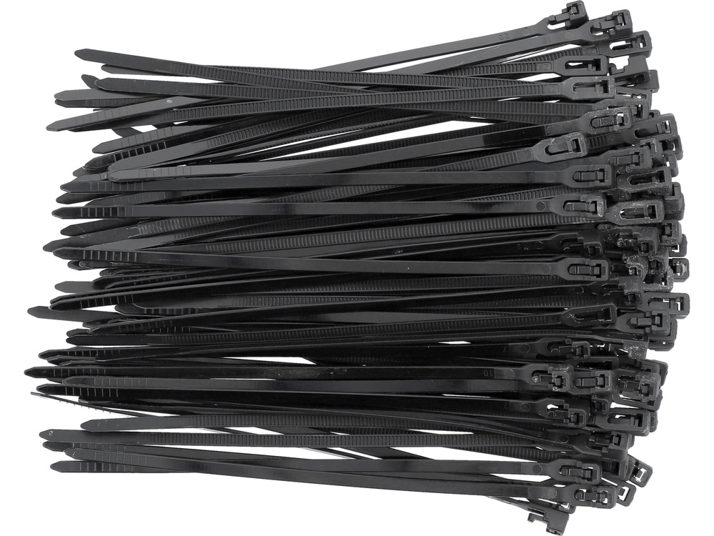  Túi 100 dây rút nhựa đen size:3.6x150mm đến 7.6x450mm Yato YT-70670 - Ba Lan