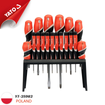 The Yato YT-25982 18-piece magnetic screwdriver set - made in Poland.