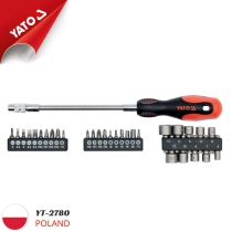 Yato YT-2780 - 31-piece Multi-purpose Flexible Screwdriver Set - Made in Poland