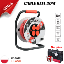 Yato YT-8106 – 30M Heavy-Duty Cable Reel (Polish Brand)