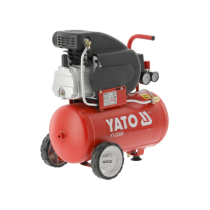 Air compressor with 2HP 24L tank, 8 bar pressure, and 200 liters/minute flow rate Yato YT-23300 - Made in Poland