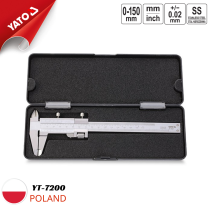 Thước inox cặp cơ khí 0-150mm Yato YT-7200 - Ba Lan