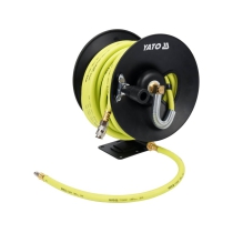 The Hybrid Rulo Air Hose Reel 9.5mm x 15m 2.0Mpa Yato YT-24241 is a device used for storing and dispensing compressed air. It is a mechanical tool designed for industrial or workshop use.