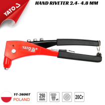 Rivet pliers 2.4-4.8mm 250mm Yato YT-36007 - Made in Poland