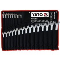 The Yato YT-03652 26-piece ring spanner set 6-32mm DIN 3113 - Made in Poland.