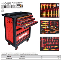 Yato YT-55305 1000V Electric Car Repair Tool Cabinet 70 Pieces