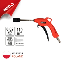 Air blow gun with Turbo Venturi 110mm Yato YT-23723 - Poland