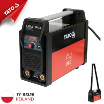 Yato YT-81357 is a 180A 230V MMA Inverter Welding Machine.