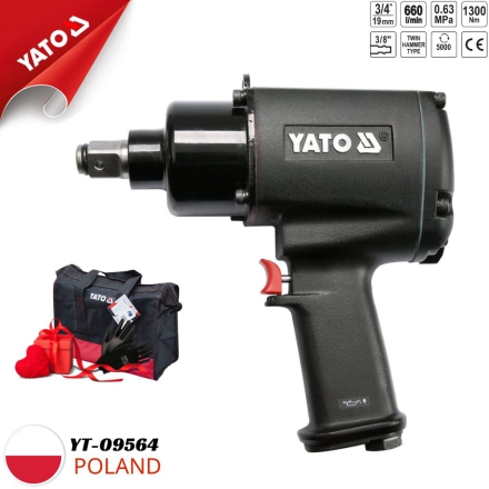 Súng bắn bulong 3/4’’ 1300Nm Yato YT-09564 - Ba Lan