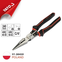 Multi-purpose 240mm pointed nose pliers Yato YT-20435 - Poland