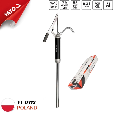 Bơm Dầu Nhớt Dùng Tay Yato YT-0712 - Giải Pháp Tiện Lợi, Hiệu Quả Cho Xưởng Sửa Chữa, Gara Ô Tô