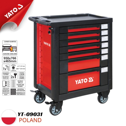 Tủ đựng đồ nghề cao cấp 7 ngăn Yato YT-09031 - Ba Lan