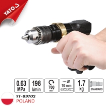 Reversible pneumatic hammer drill 1/4