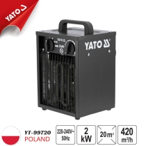 Máy Sưởi Xách Tay Dùng Điện  2KW Yato YT-99690 - Ban Lan