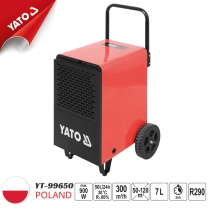 Industrial Dehumidifier 900W 50L/24H Yato YT-99650 - Made in Poland