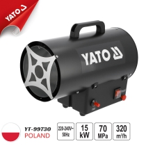 Máy sưởi 15KW chạy bằng Gas 240V Yato YT-99730 - Ba Lan