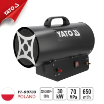 Máy sưởi 30KW chạy bằng Gas 240V Yato YT-99733 - Ba Lan