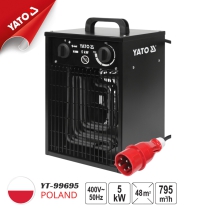 Máy Sưởi Xách Tay Dùng Điện 5KW Yato YT-99695 - Ban Lan