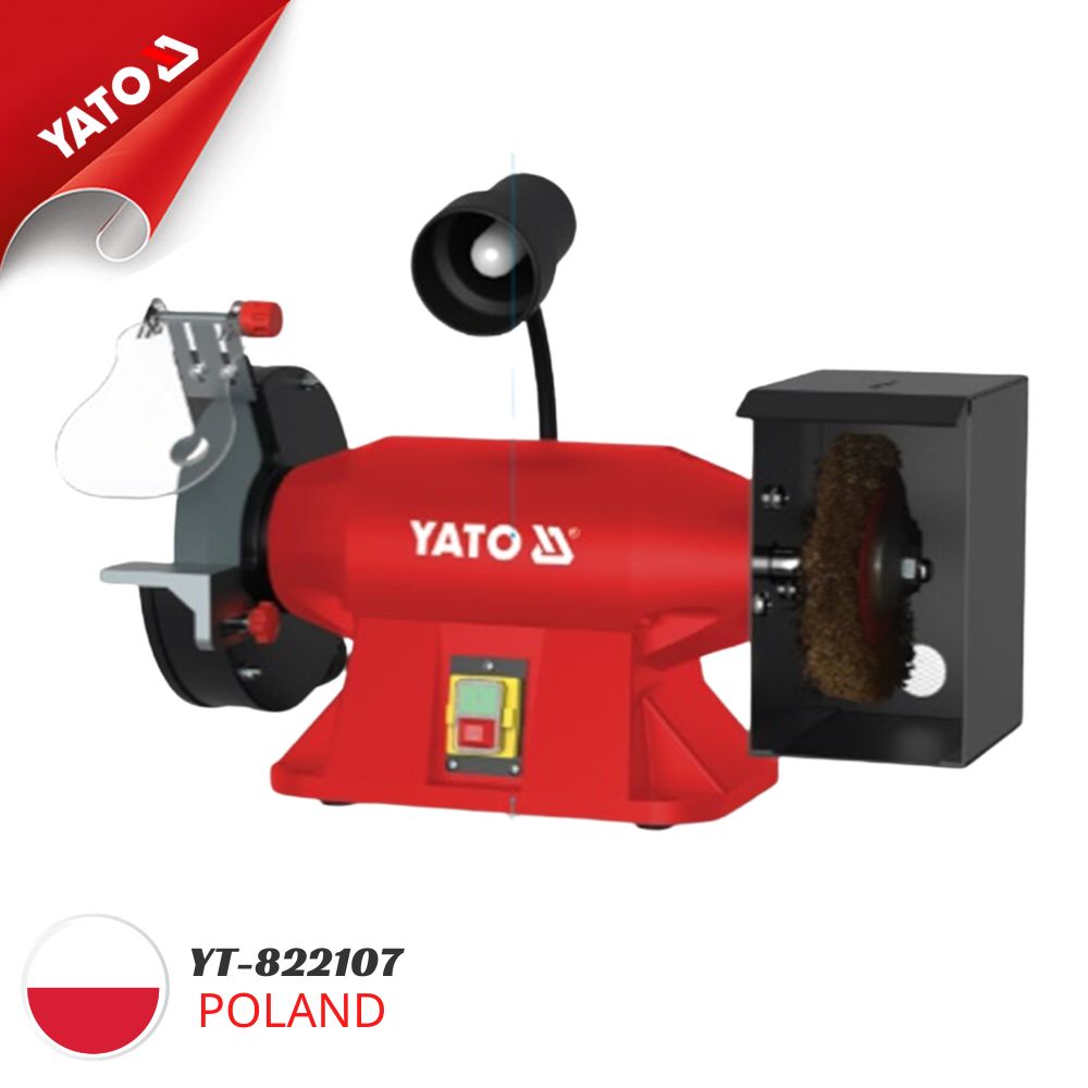  Máy Mài Bàn Tích Hợp Chổi 520W Yato YT-822107