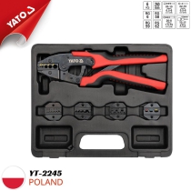 Yato YT-2245 - ポーランド製、5 in 1 マルチツール圧着ペンチセット