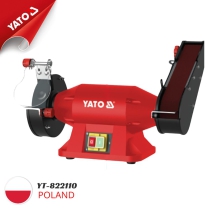 Yato YT-822110 - ポーランド製 520W サンダーベルト付きベンチグラインダー