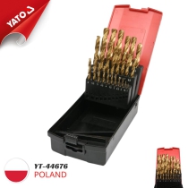 Yato Twist Drill Bit Set HSS-TIN 25PCS 1-13MM YT-44676 