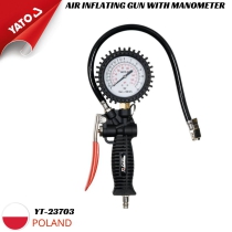 The Yato YT-23703 3-function tire inflator gauge - Made in Poland.