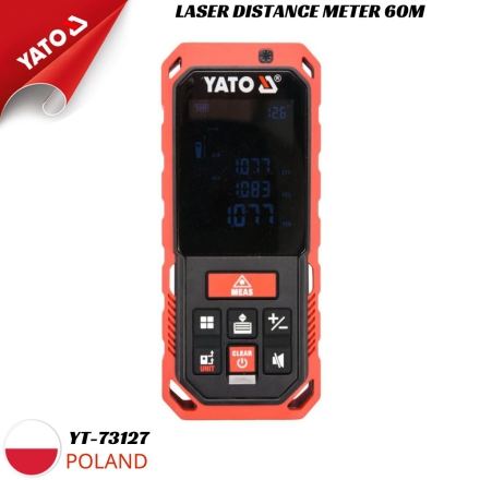 Máy đo khoảng cách tia Laser 60M YATO YT-73127- Ba Lan