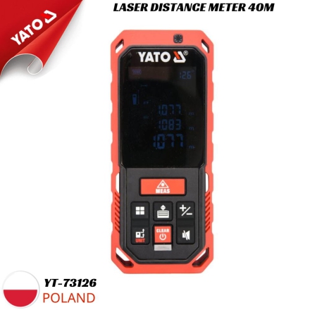 Máy đo khoảng cách tia Laser 40M Yato YT-73126 - Ba Lan