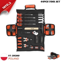 Yato YT-39280 is a 44-piece comprehensive repair tool bag from Poland.