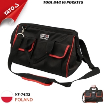 Tool bag with 16 compartments 16