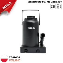 The Yato YT-17008 32T low profile hydraulic bottle jack - Made in Poland.