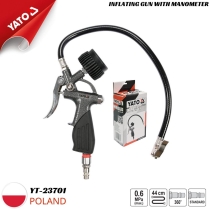 Air pump gun with pressure gauge Yato YT-23701 from Poland