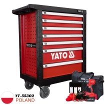 Tủ Đồ Nghề FULL OPTION 400 Chi Tiết Yato YT-55302 (Tặng Máy Bulông 2/Pin)