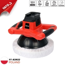 18V 254mm Cordless Random Orbital Polisher (Bare Tool) Yato YT-82922 - Poland