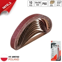 Dây đai chà nhám 10x330mm P60 Yato YT-09743 - Ba Lan