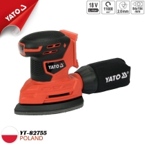 Máy chà nhám lệch tâm dùng pin 18V (thân máy) Yato YT-82755 - Ba Lan