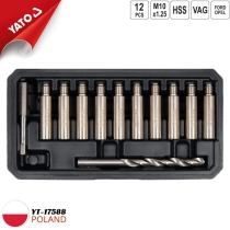10本組 タップドリルセット - Audi/Ford/Opel用 Yato YT-17588 - ポーランド製