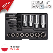 Yato YT-06033 - Bộ 17 khẩu 3/8