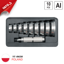 The bearing puller set 40-81mm 10 pieces Yato YT-0638 - Made in Poland